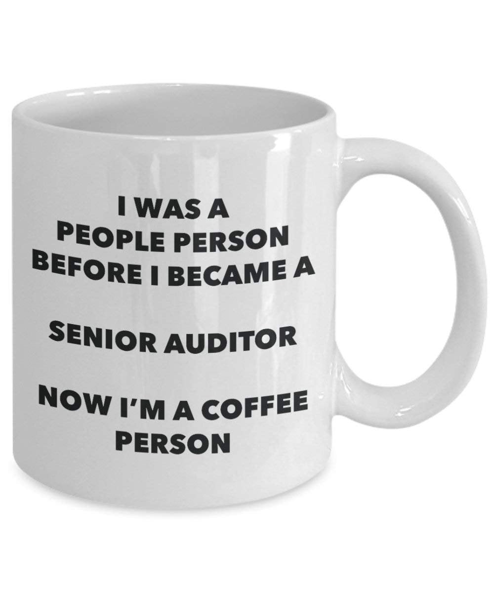 Senior Auditor Kaffee Person Tasse – Funny Tee Kakao-Tasse – Geburtstag Weihnachten Kaffee Lover Cute Gag Geschenke Idee
