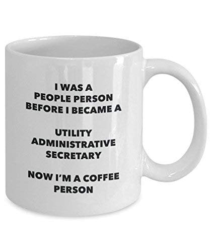 Utility Administrative Secretary Coffee Person Mug - Funny Tea Cocoa Cup - Birthday Christmas Coffee Lover Cute Gag Gifts Idea