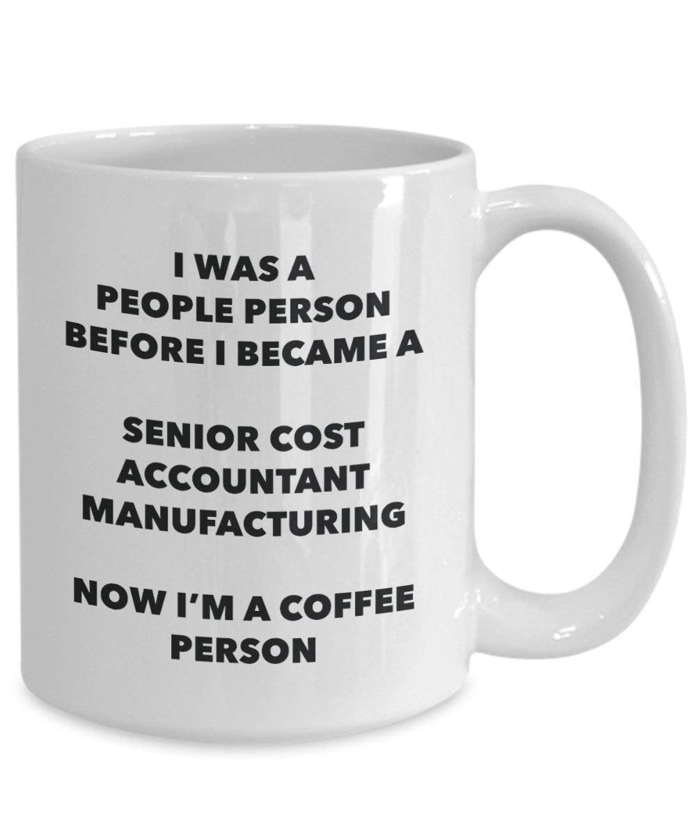 Senior Kosten Buchhalter Verarbeitung Kaffee Person Tasse – Funny Tee Kakao-Tasse – Geburtstag Weihnachten Kaffee Lover Cute Gag Geschenke Idee 15oz weiß