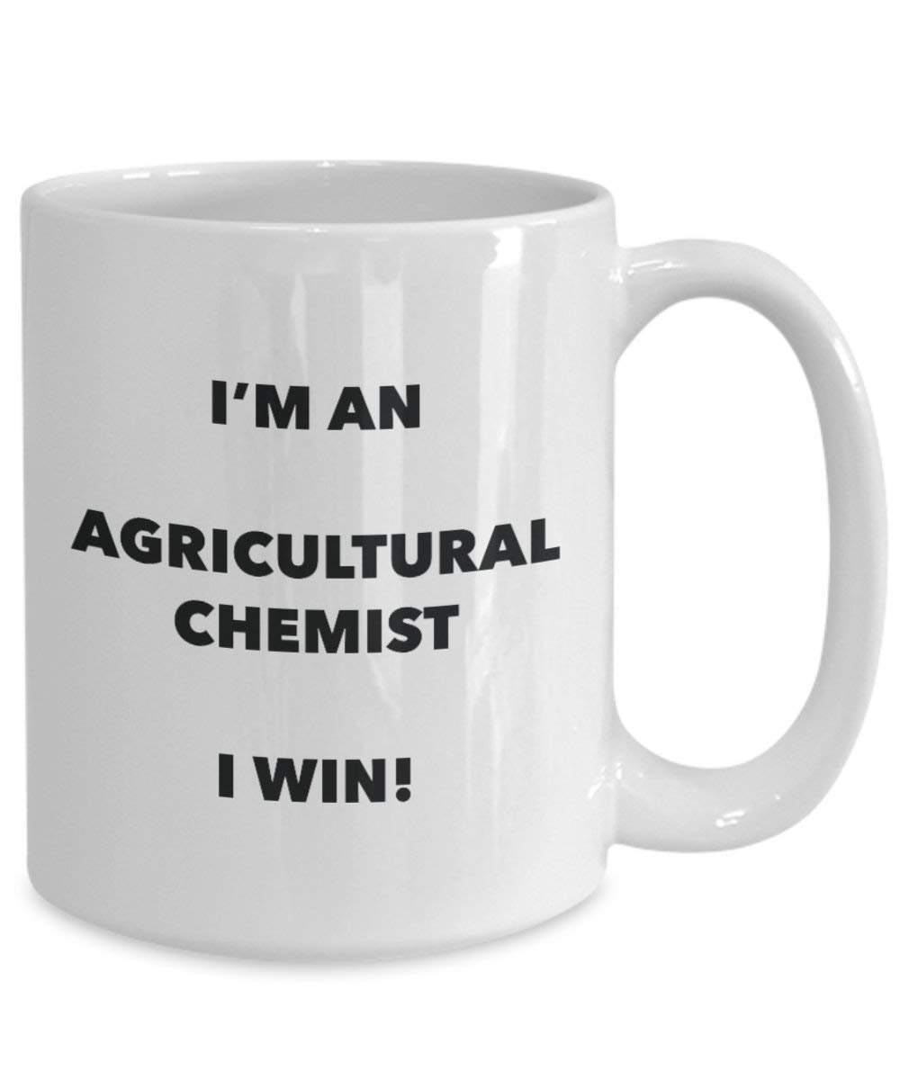 agricole Chimiste Mug – Je suis un Chimiste agricole I Win. – Funny Tasse à café – Fantaisie anniversaire Idée de Gag cadeaux de Noël 11oz blanc