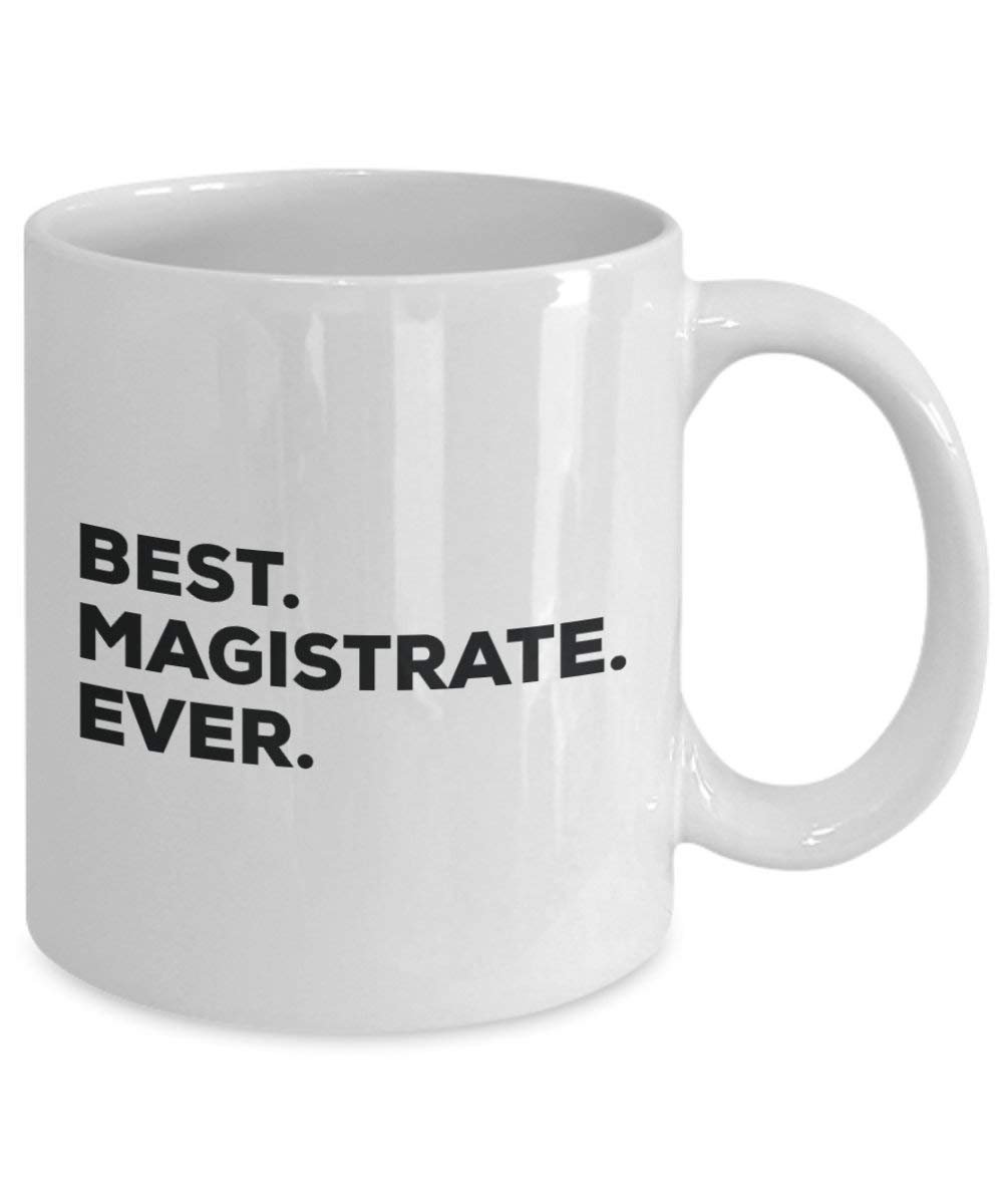 Best Magistrate Ever mug – Funny Coffee Cup – Thank You Appreciation idee regalo per Natale festa di compleanno unico 15oz Infradito colorati estivi, con finte perline