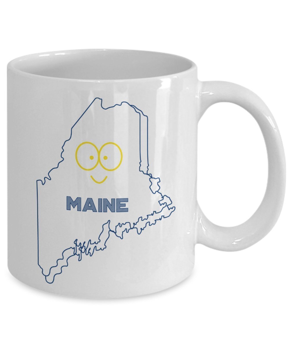 Maine Mug - Funny Tea Hot Cocoa Coffee Cup - Novelty Birthday Christmas Anniversary Gag Gifts Idea