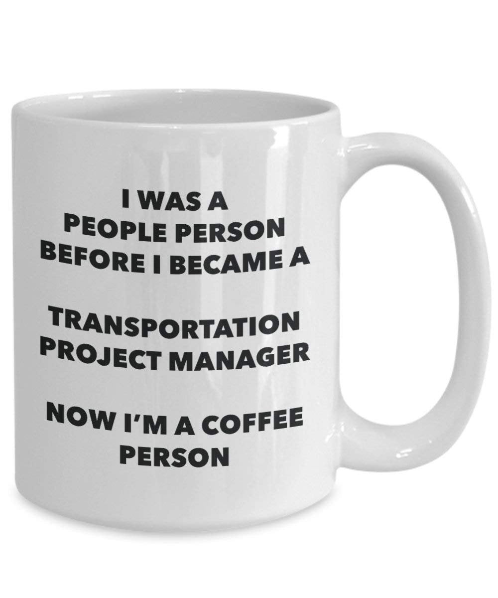 Transport Project Manager personne à café Mug Tasse à thé de cacao – rigolo – Anniversaire de Noël amateur de café mignon Gag Gifts Idée 11oz blanc