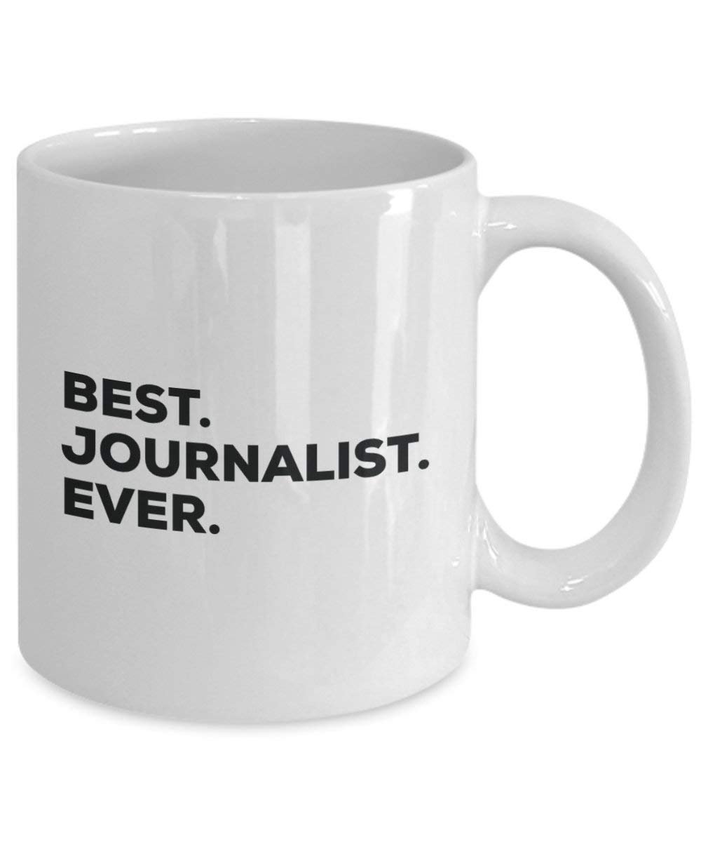 Best Journalist Ever mug – Funny Coffee Cup – Thank You Appreciation idee regalo per Natale festa di compleanno unico 15oz Infradito colorati estivi, con finte perline