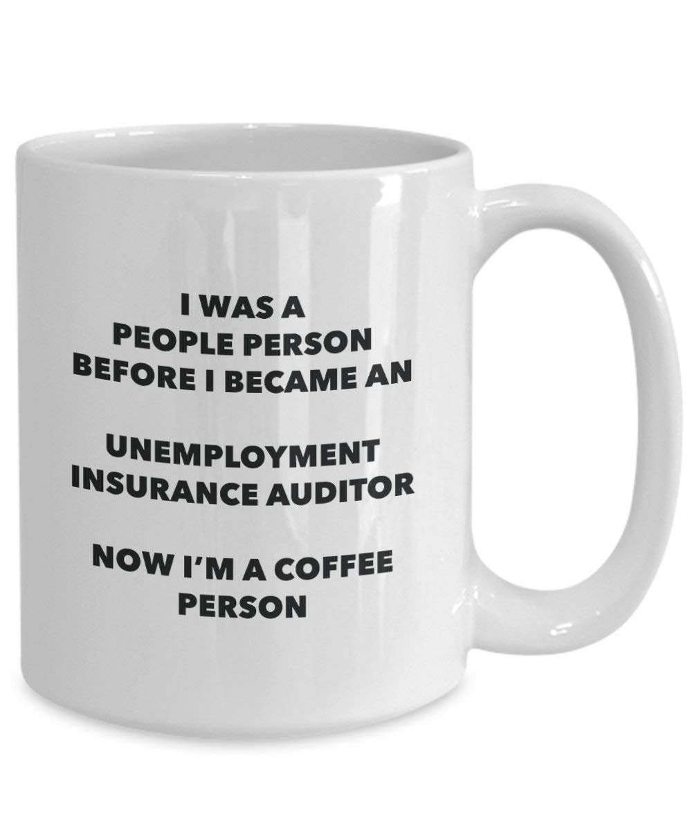 Chômage Insurance Auditor personne à café Mug Tasse à thé de cacao – rigolo – Anniversaire de Noël amateur de café mignon Gag Gifts Idée 11oz blanc