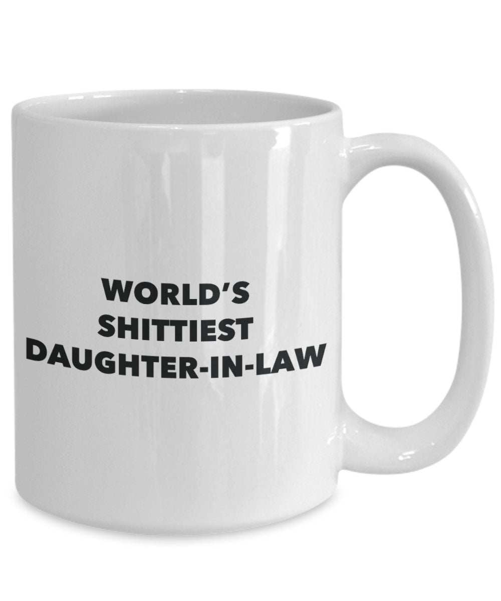 Daughter-in-law Mug - Coffee Cup - World's Shittiest Daughter-in-law - Daughter-in-law Gifts - Funny Novelty Birthday Present Idea