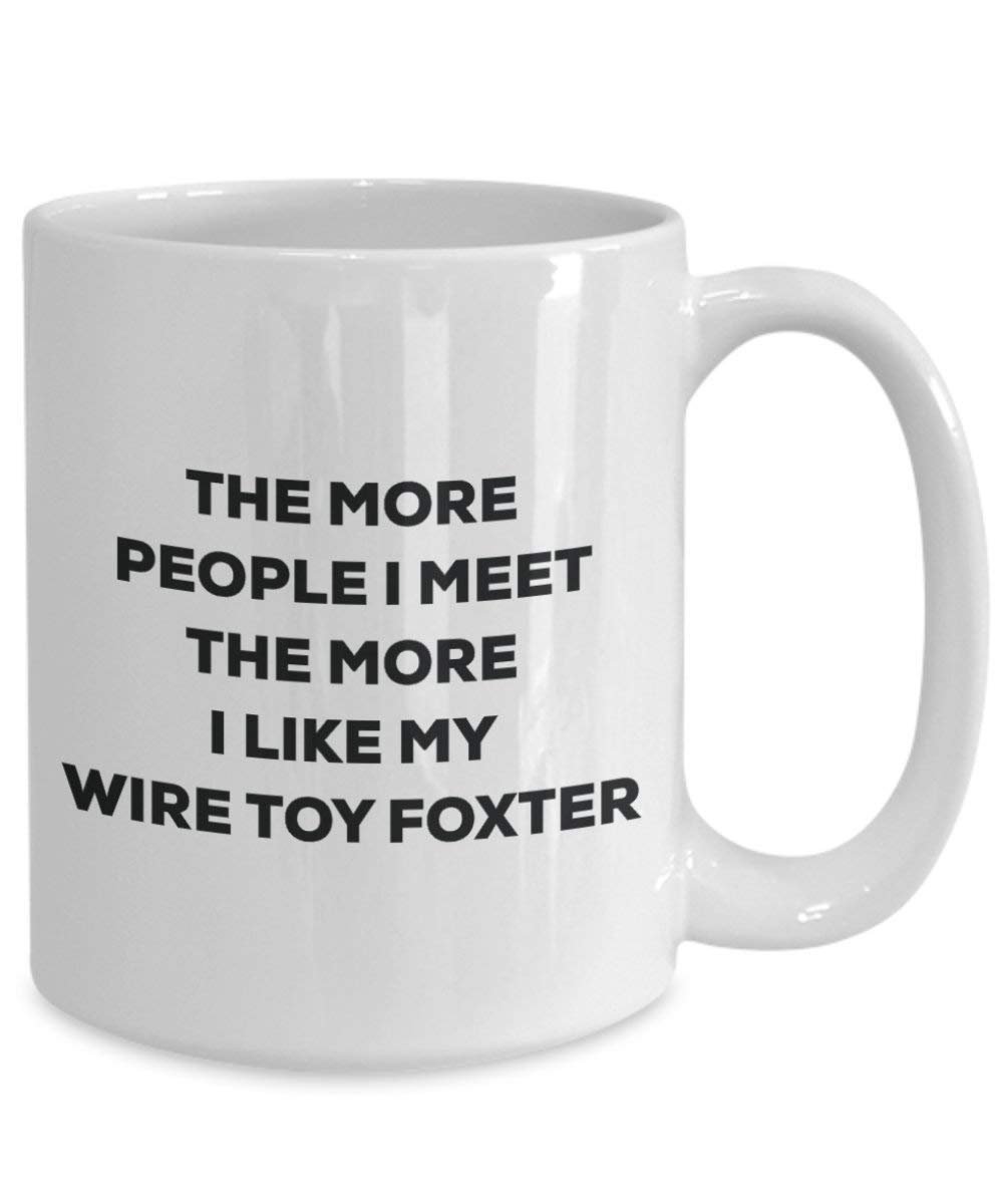 The more people i meet the more i Like My filo giocattolo Foxter mug – Funny Coffee Cup – Christmas Dog Lover cute GAG regalo idea 11oz Infradito colorati estivi, con finte perline