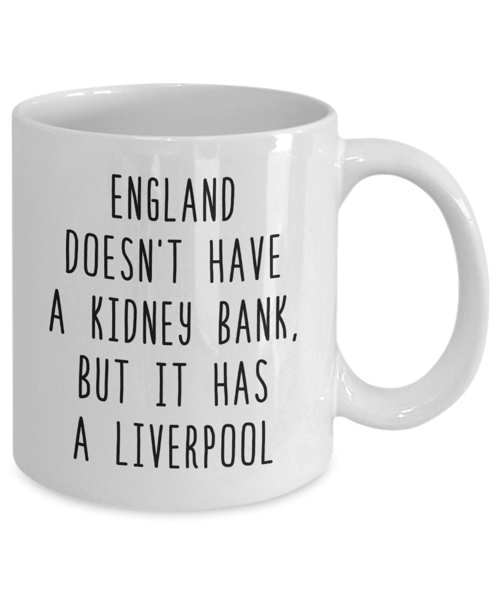 Funny English Puns London England UK Great Britain Liverpool Mug - Funny Coffee Cup - Novelty Birthday Gift Idea