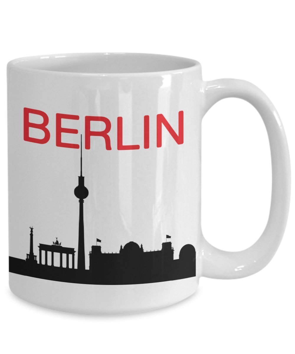 Berlin Reisebecher – Lustige Tee-Heiß-Kaffeetasse – Neuheit Geburtstag Weihnachten Jahrestag Gag Geschenk Idee