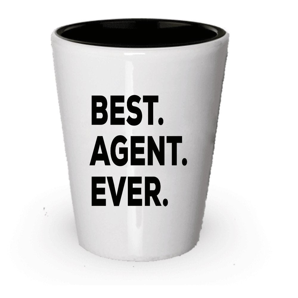 Agent Shot Glas – Best Agent Ever – Funny Geschenk für (1)