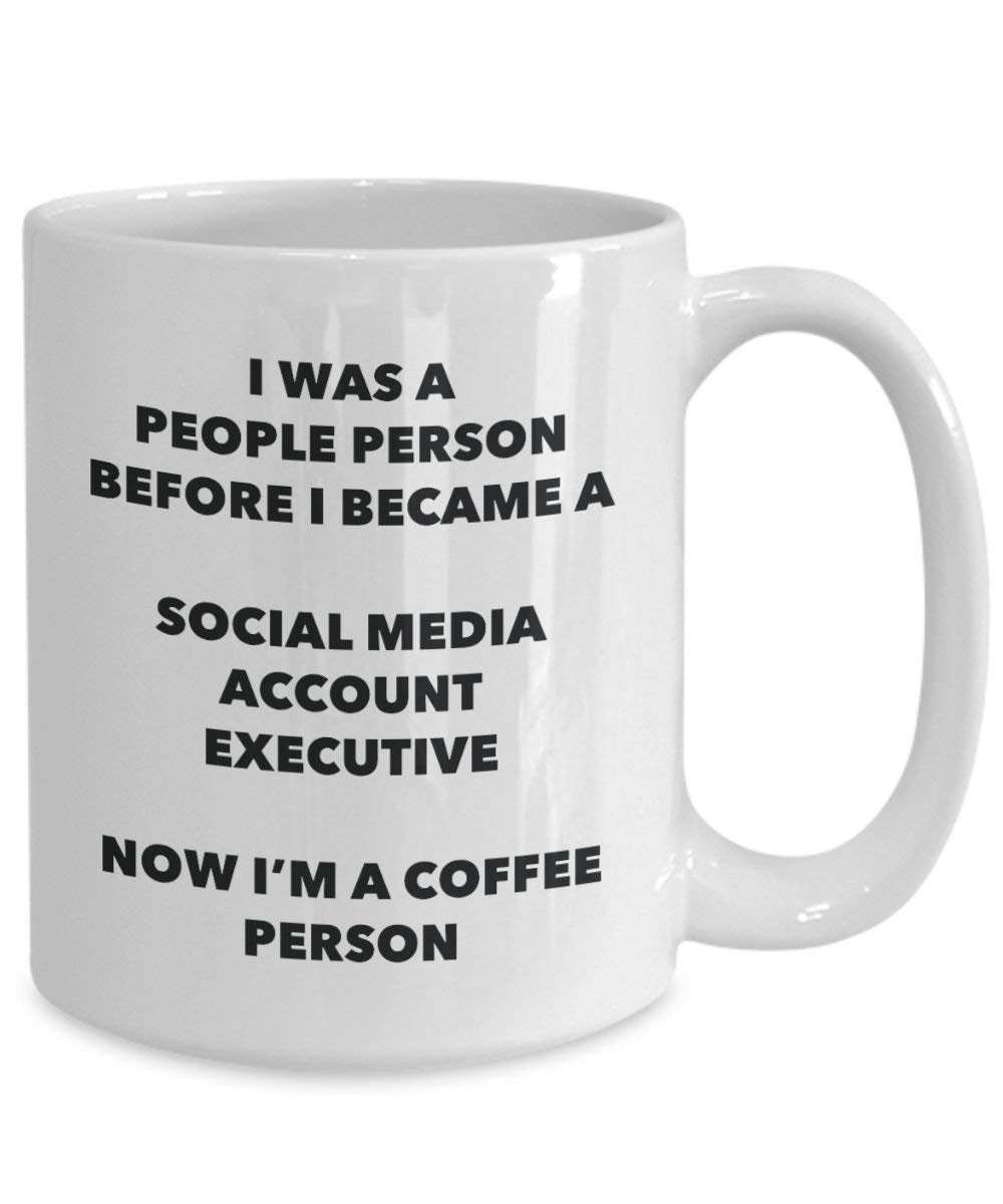 Social Media Konto-Kaffee Person Tasse – Funny Tee Kakao-Tasse – Geburtstag Weihnachten Kaffee Lover Cute Gag Geschenke Idee 15oz weiß