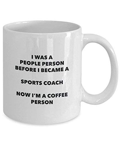 Sports Coach Coffee Person Mug - Funny Tea Cocoa Cup - Birthday Christmas Coffee Lover Cute Gag Gifts Idea
