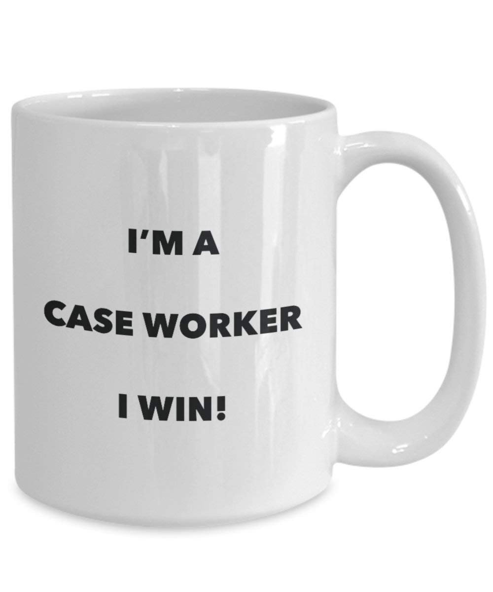 Fall Worker Tasse – I 'm a Fall Worker I Win. – Funny Kaffeetasse – Neuheit Geburtstag Weihnachten Gag Geschenke Idee 11oz weiß