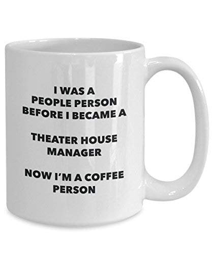 Theater House Manager Coffee Person Mug - Funny Tea Cocoa Cup - Birthday Christmas Coffee Lover Cute Gag Gifts Idea