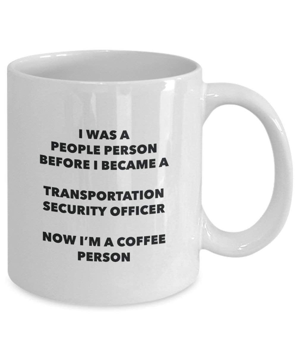 Transport officier de sécurité personne à café Mug Tasse à thé de cacao – rigolo – Anniversaire de Noël amateur de café mignon Gag Gifts Idée 11oz blanc