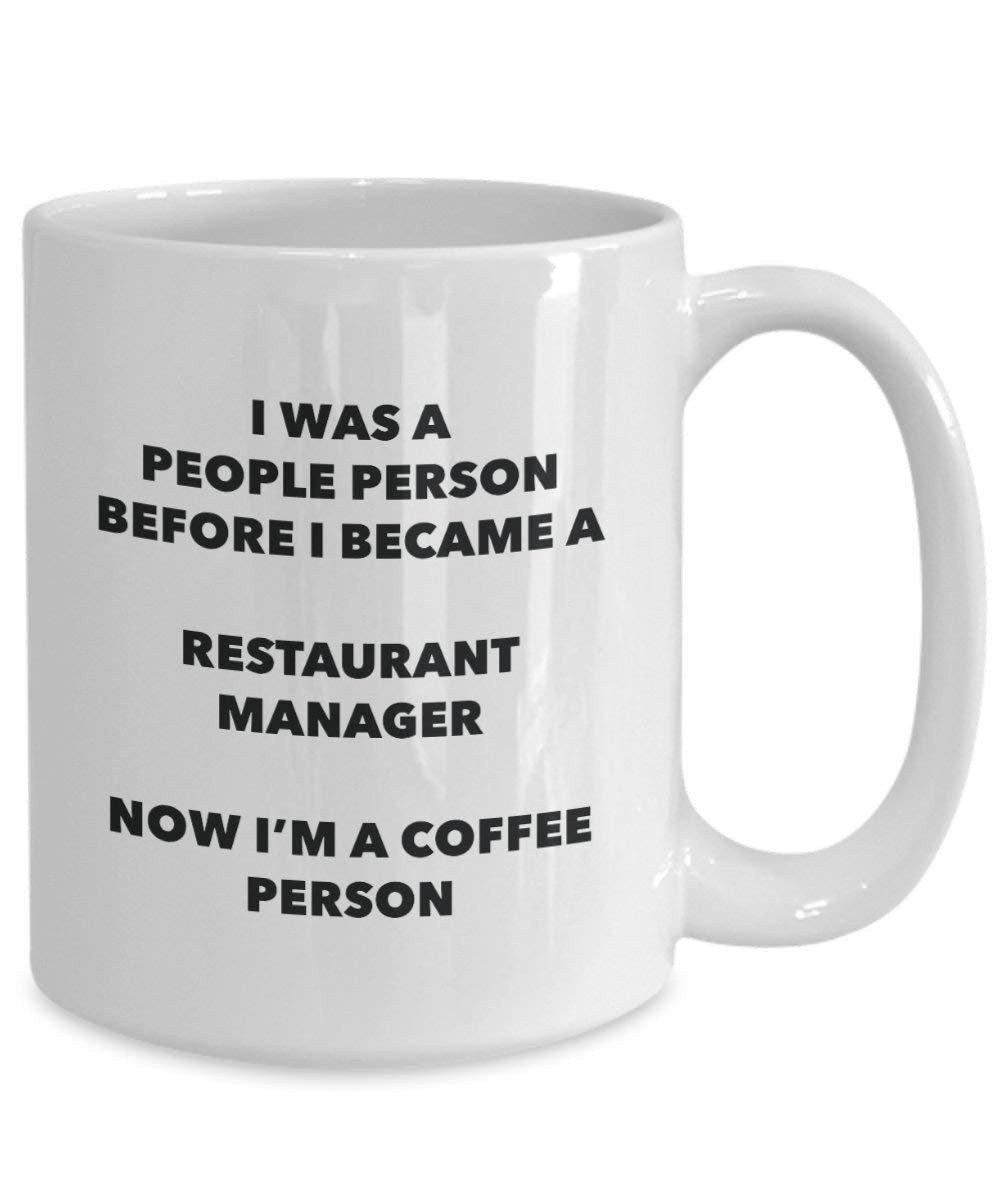 Restaurant Manager Coffee Person Mug - Funny Tea Cocoa Cup - Birthday Christmas Coffee Lover Cute Gag Gifts Idea