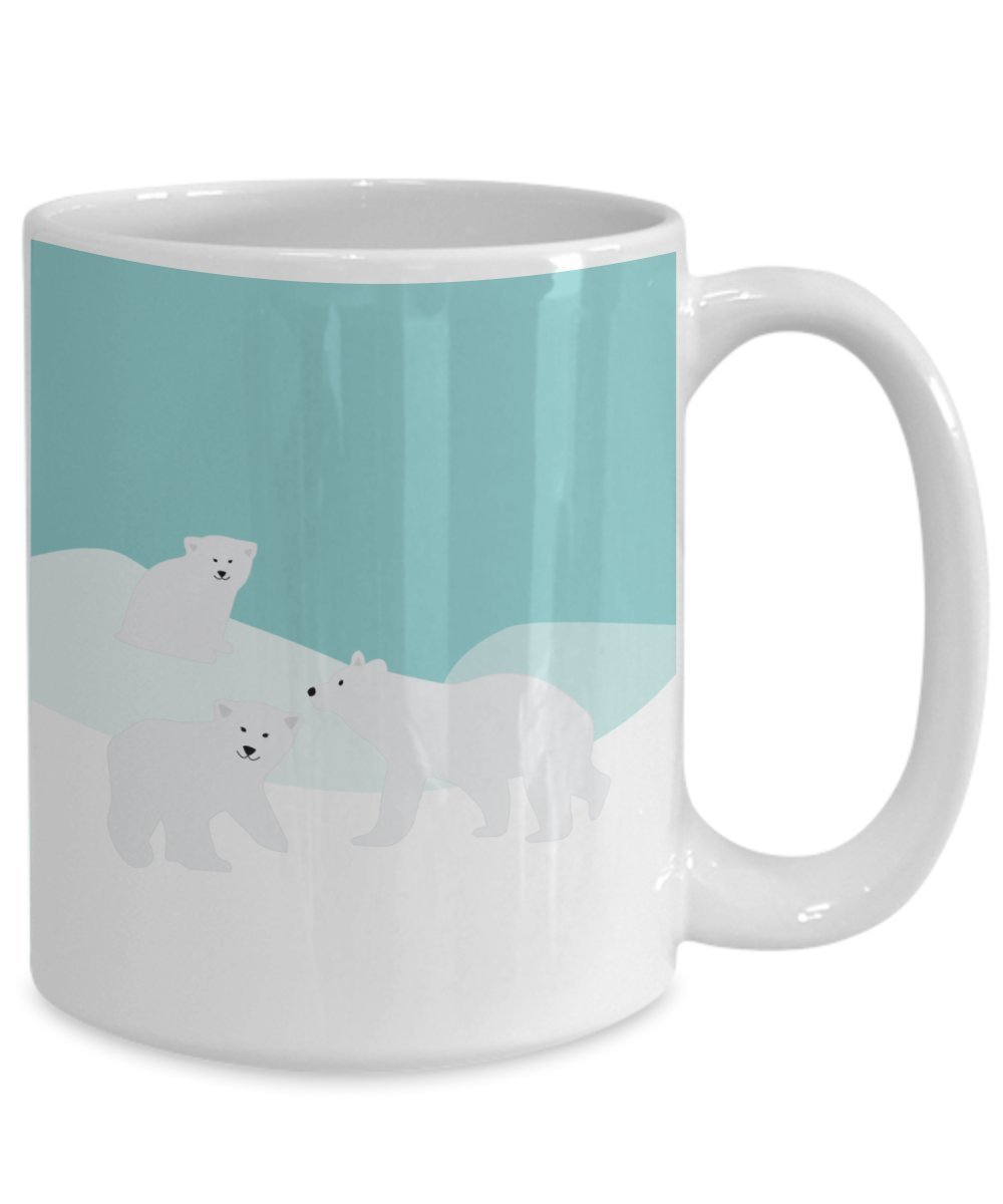 Tasse mit Eisbär-Motiv, lustig, für Tee/Kakao / Kaffee