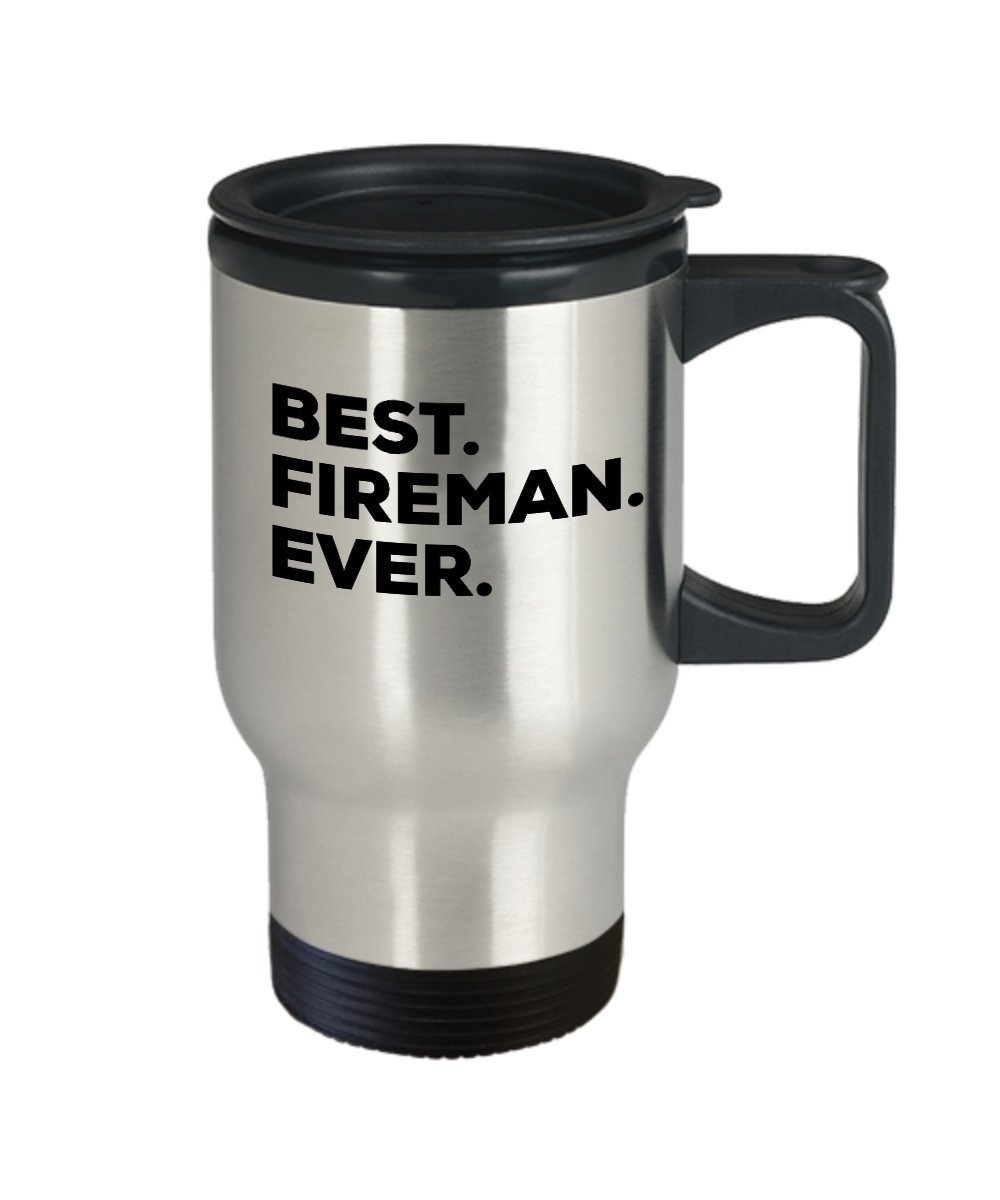 Fireman Gifts - Fireman Travel Mug - Put In Gift Bag Box Set Basket - Unique Cool Novelty Gift - Graduation - Firemans Funny Gag Gift - For Fathers D