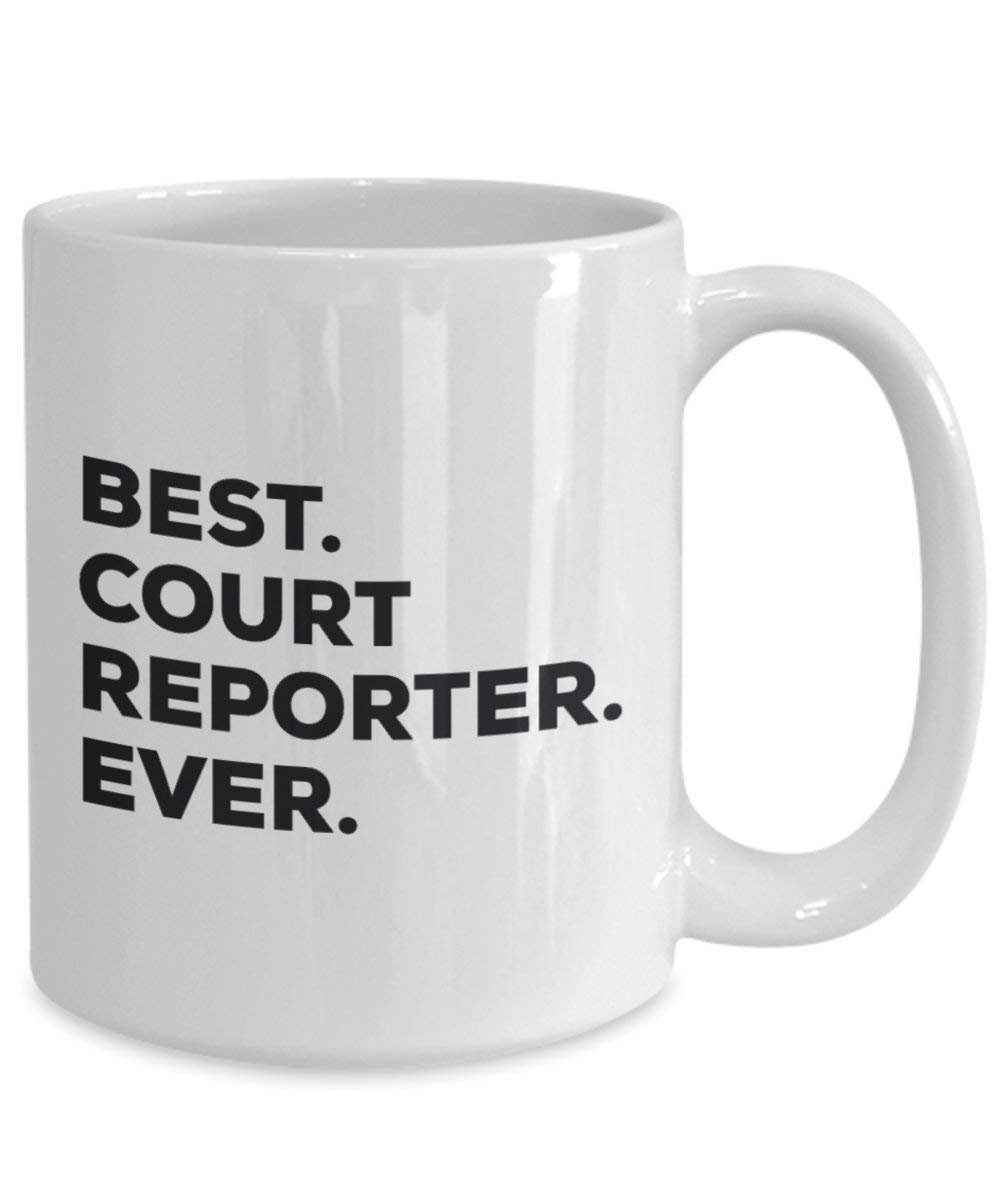 Best Court Reporter Ever Tasse – Funny Coffee Cup – Thank You Anerkennung für Weihnachten Geburtstag Urlaub Einzigartiges Geschenk Ideen