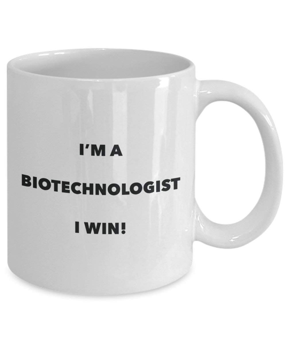 Biotechnologist mug – I' m A Biotechnologist i Win. – Funny Coffee Cup – novelty Birthday Christmas GAG regalo idea 15oz Infradito colorati estivi, con finte perline