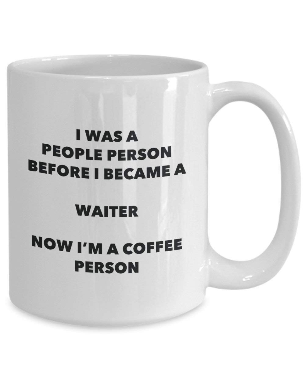 Waiter Coffee Person Mug - Funny Tea Cocoa Cup - Birthday Christmas Coffee Lover Cute Gag Gifts Idea