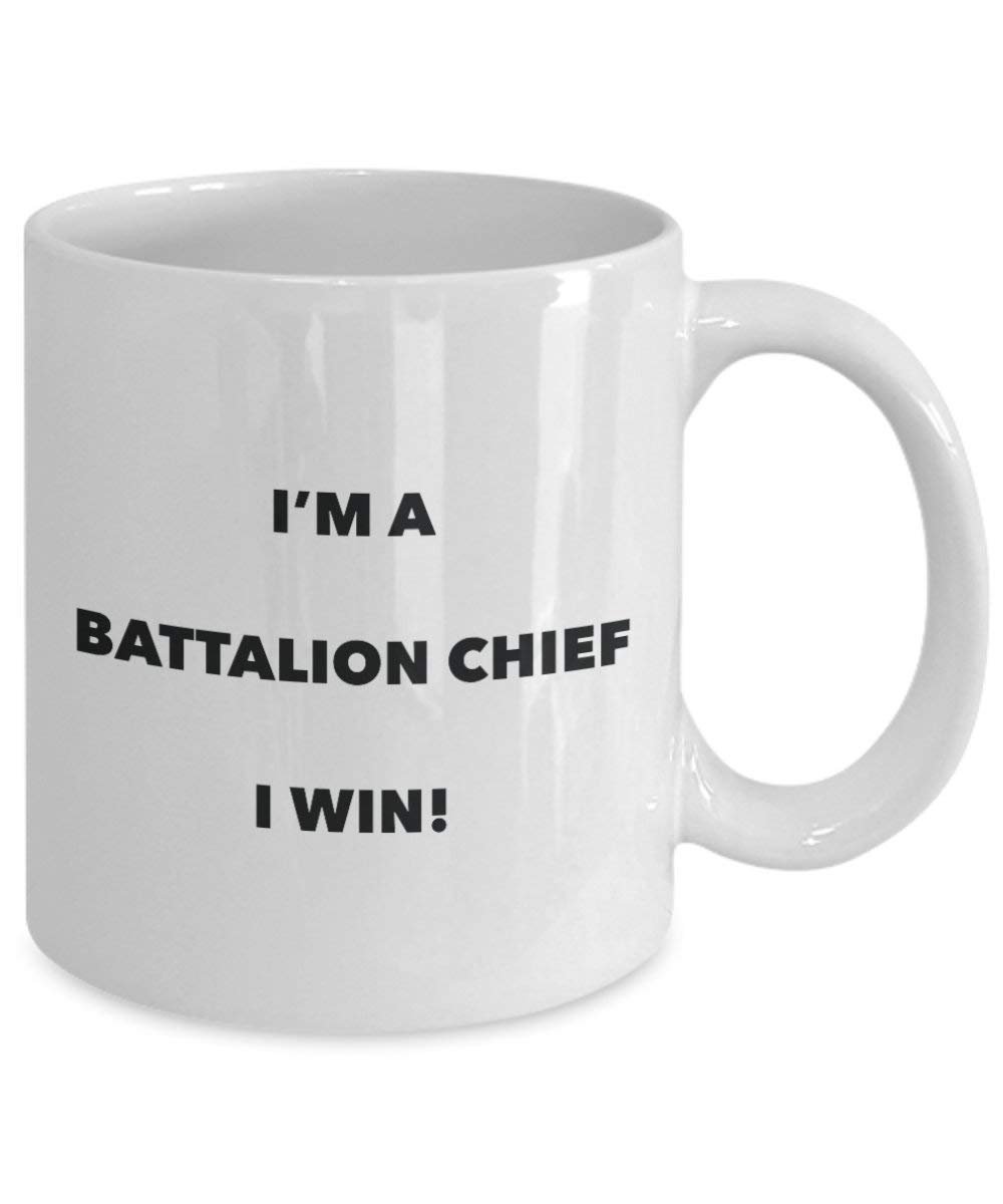 Bataillon Chief Tasse – I 'm a Bataillon Chief I Win. – Funny Kaffeetasse – Neuheit Geburtstag Weihnachten Gag Geschenke Idee