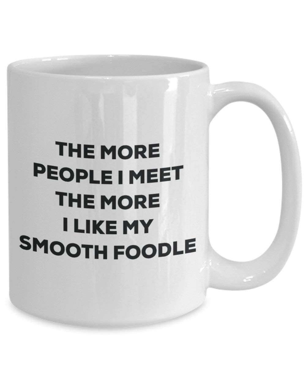 The more people i meet the more i Like My Smooth Foodle mug – Funny Coffee Cup – Christmas Dog Lover cute GAG regalo idea 11oz Infradito colorati estivi, con finte perline