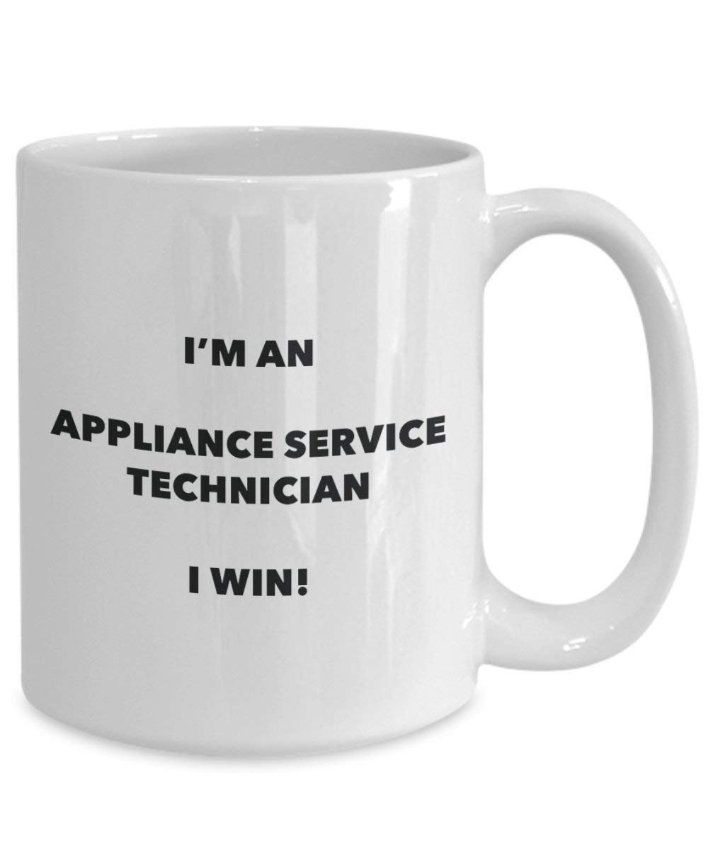 Apparecchio Service Technician mug – I' m un apparecchio Service Technician i Win. – Funny Coffee Cup – novelty Birthday Christmas GAG regalo idea 11oz Infradito colorati estivi, con finte perline