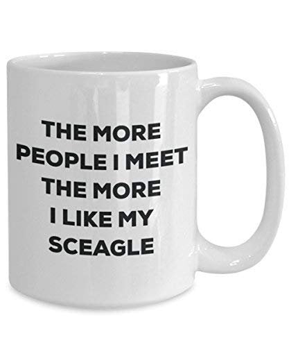 The More People I Meet The More I Like My Schapso Mug - Funny Coffee Cup - Christmas Dog Lover Cute Gag Gifts Idea