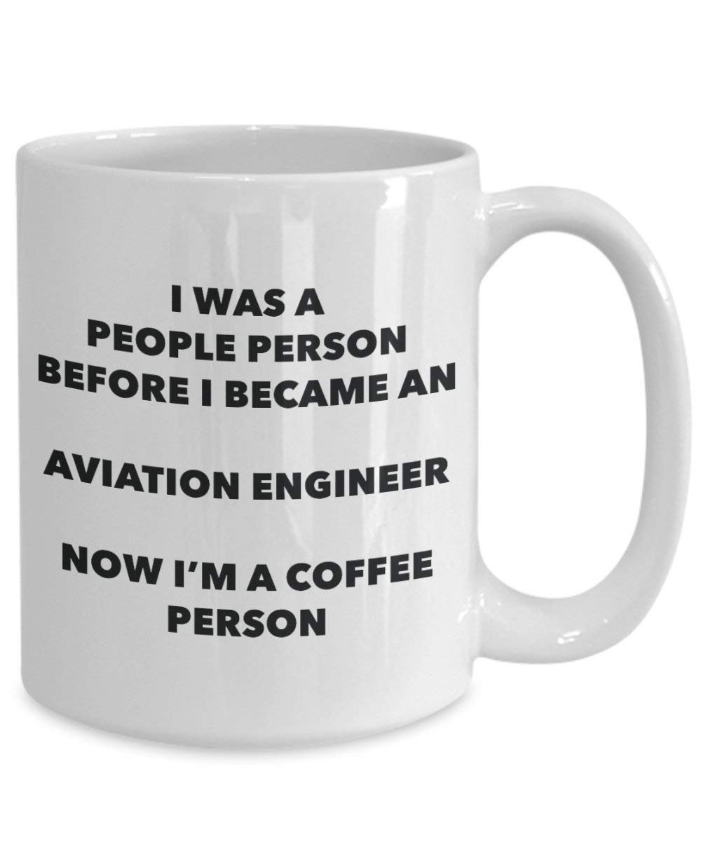 L'aviation ingénieur personne à café Mug Tasse à thé de cacao – rigolo – Anniversaire de Noël amateur de café mignon Gag Gifts Idée 11oz blanc