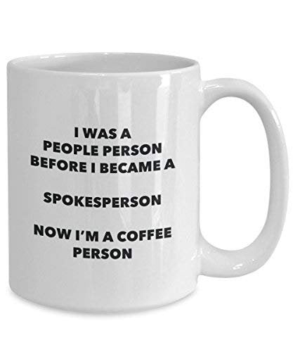 Sprecher Kaffee Person Tasse – Funny Tee Kakao-Tasse – Geburtstag Weihnachten Kaffee Lover Cute Gag Geschenke Idee
