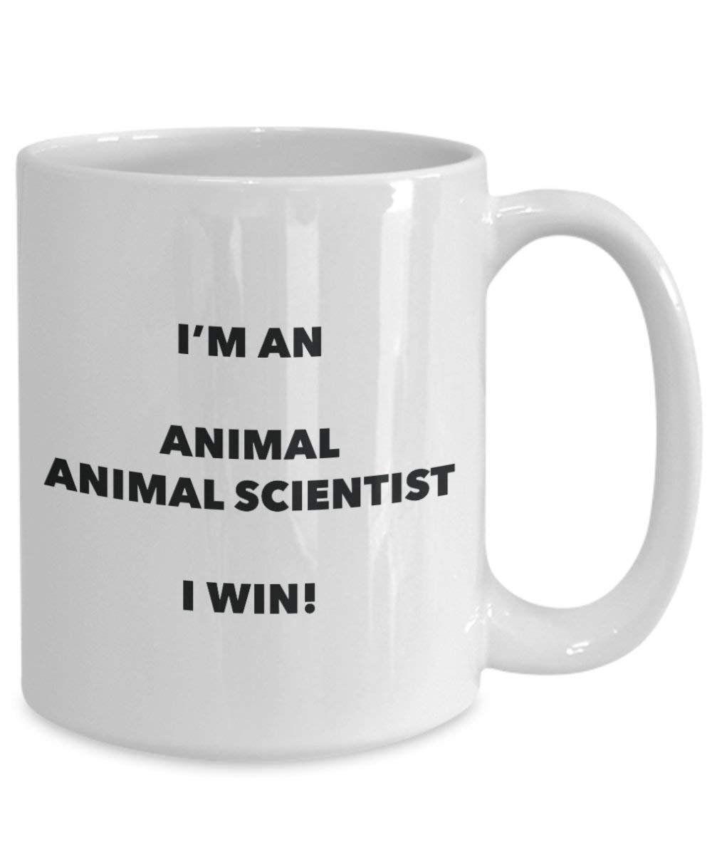 Animal Scientifique Mug – Je suis un Animal Scientifique I Win. – Funny Tasse à café – Fantaisie anniversaire Idée de Gag cadeaux de Noël 11oz blanc