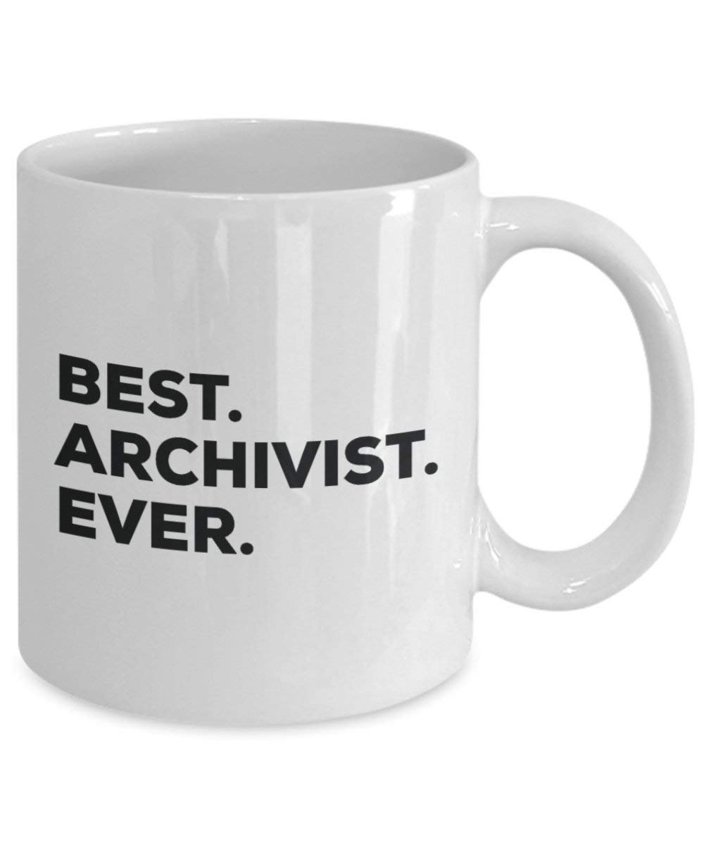 Best Archivist Ever mug – Funny Coffee Cup – Thank You Appreciation idee regalo per Natale festa di compleanno unico 15oz Infradito colorati estivi, con finte perline