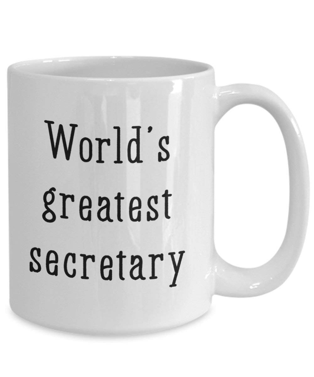 World 's Greatest Secretary Tasse – Funny Tee Hot Cocoa Kaffeetasse – Neuheit Geburtstag Weihnachten Jahrestag Gag Geschenke Idee