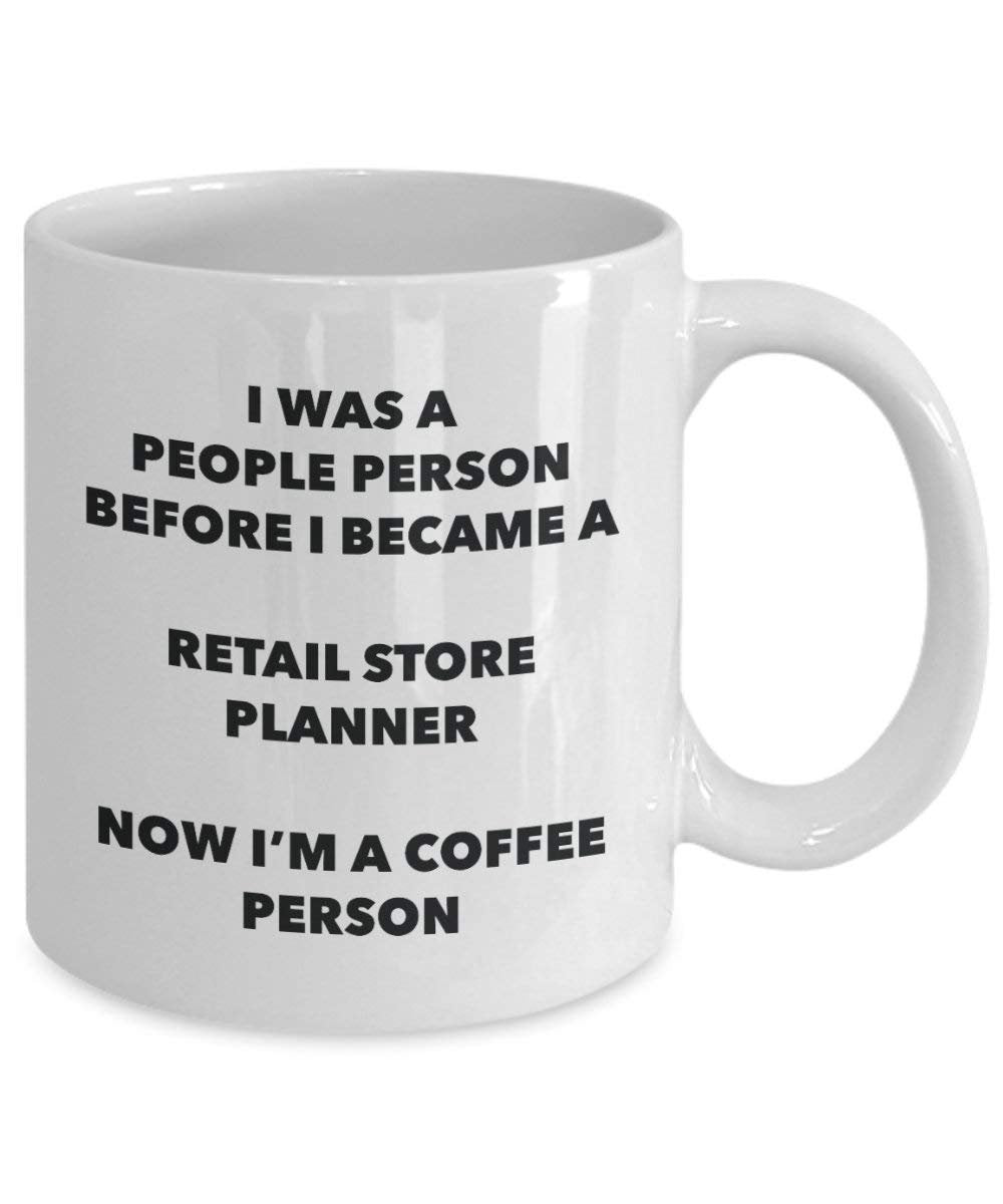 Retail Store Planner personne à café Mug Tasse à thé de cacao – rigolo – Anniversaire de Noël amateur de café mignon Gag Gifts Idée 11oz blanc