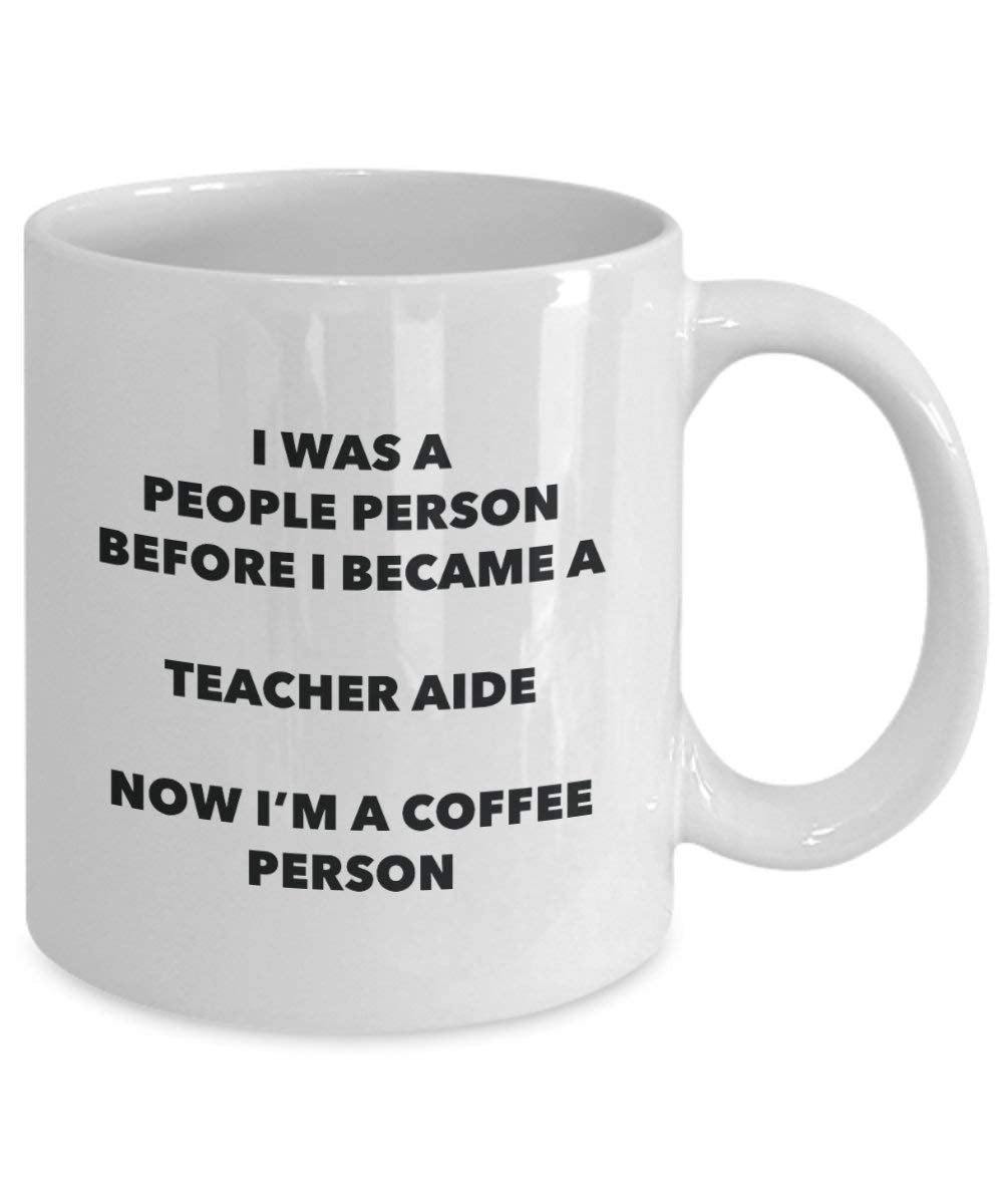 insegnante Aide cacao persona – Tazza da tè caffè tazza – Birthday Christmas Coffee Lover cute GAG regalo idea 15oz Infradito colorati estivi, con finte perline