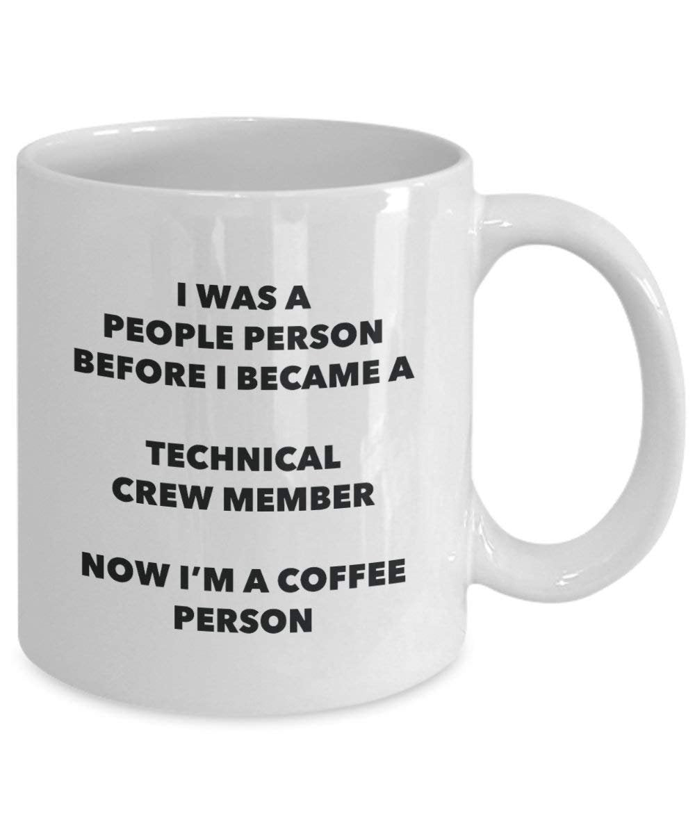 technique Crew membre de la personne à café Mug Tasse à thé de cacao – rigolo – Anniversaire de Noël amateur de café mignon Gag Gifts Idée 11oz blanc