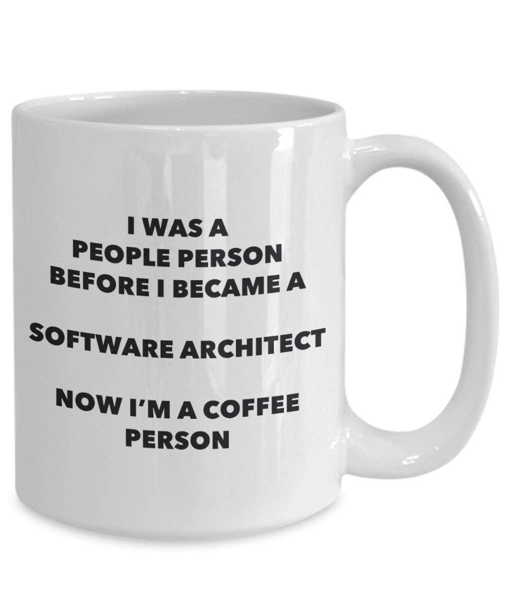 Software Architekt Kaffee Person Tasse – Funny Tee Kakao-Tasse – Geburtstag Weihnachten Kaffee Lover Cute Gag Geschenke Idee 15oz weiß
