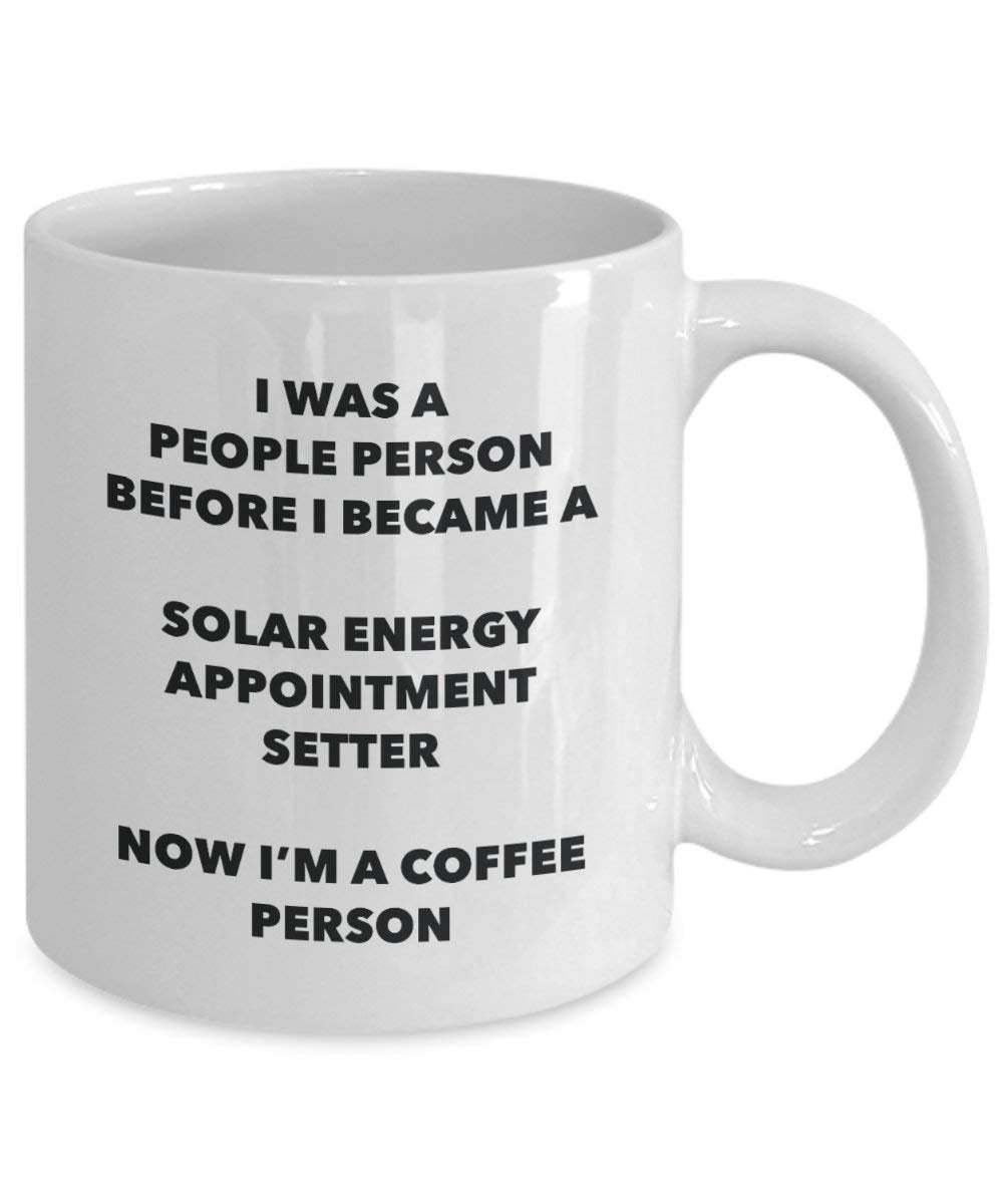 Solar Energie Amts Setter Kaffee Person Tasse – Funny Tee Kakao-Tasse – Geburtstag Weihnachten Kaffee Lover Cute Gag Geschenke Idee 11oz weiß