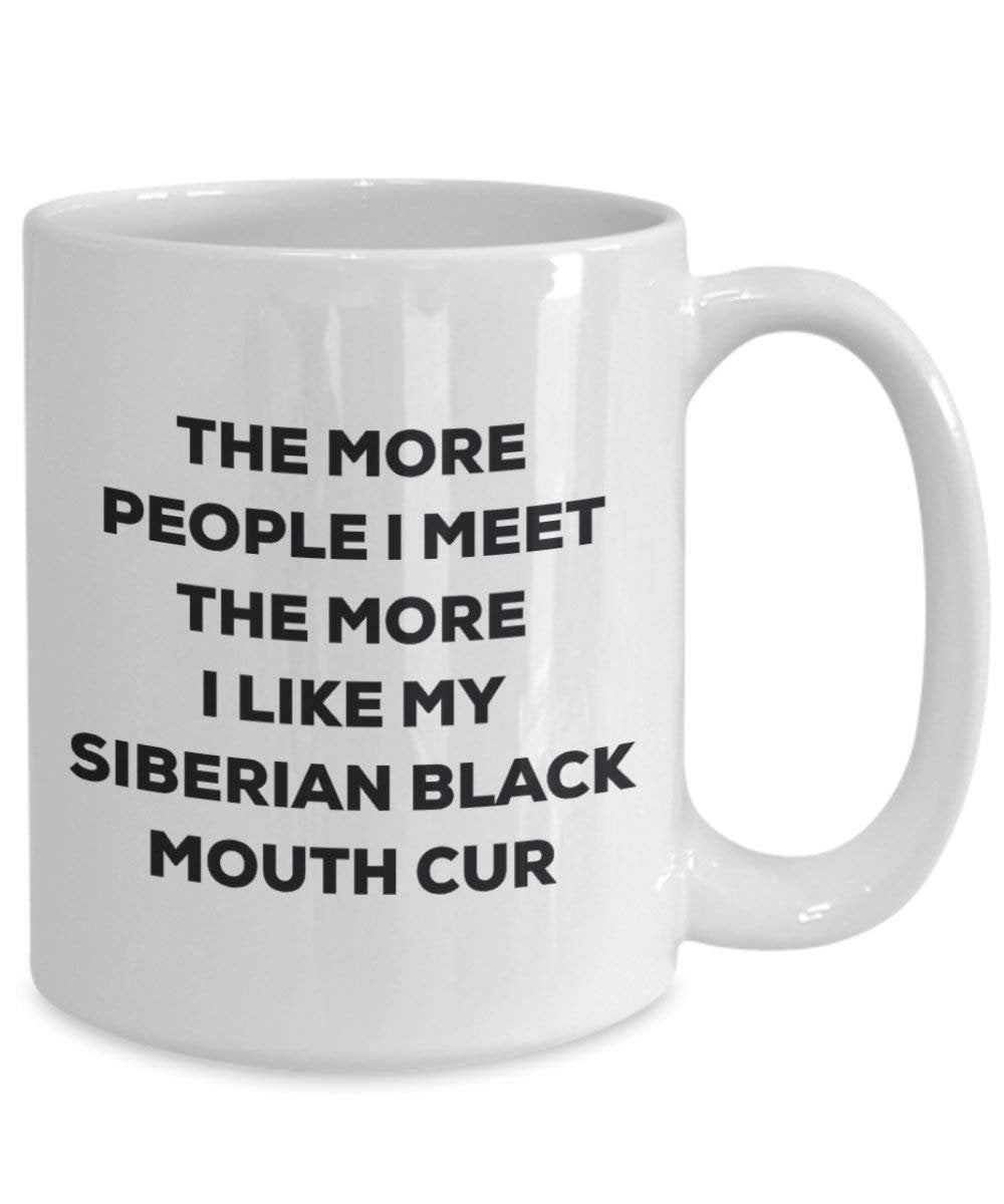 The more people i meet the more i Like My Siberian nero bocca Cur mug – Funny Coffee Cup – Christmas Dog Lover cute GAG regalo idea 15oz Infradito colorati estivi, con finte perline