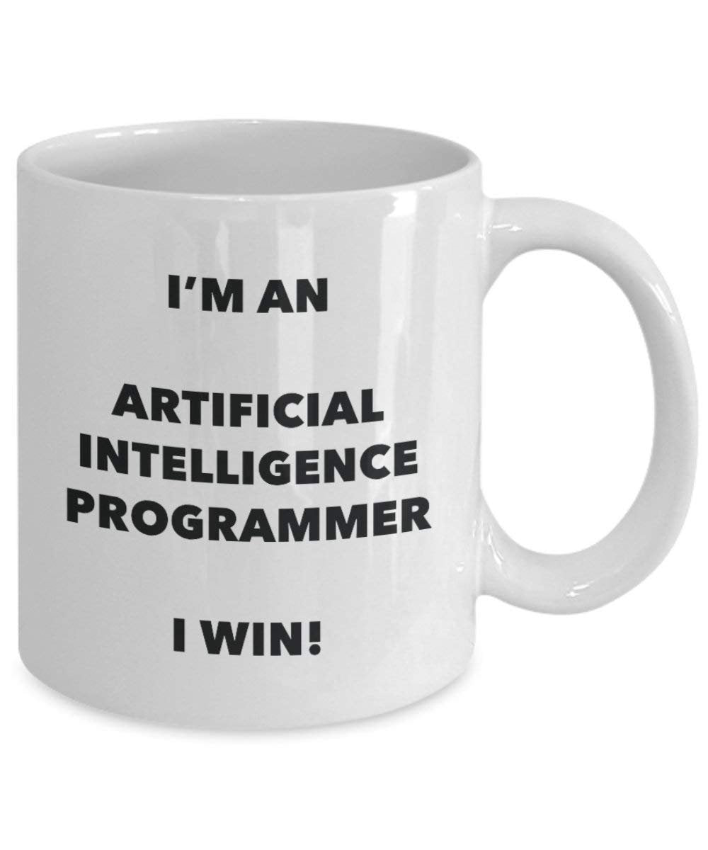 Artificial Intelligence Programmer Mug - I'm an Artificial Intelligence Programmer I win! - Funny Coffee Cup - Birthday Christmas Gag Gifts Idea