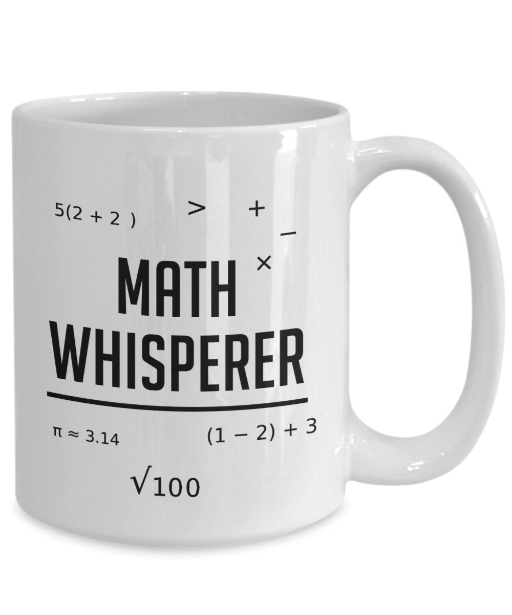 Math Whisperer Tasse – Lustige Teetasse für heiße Kakao – Neuheit Geburtstag Weihnachten Jahrestag Gag Geschenkidee
