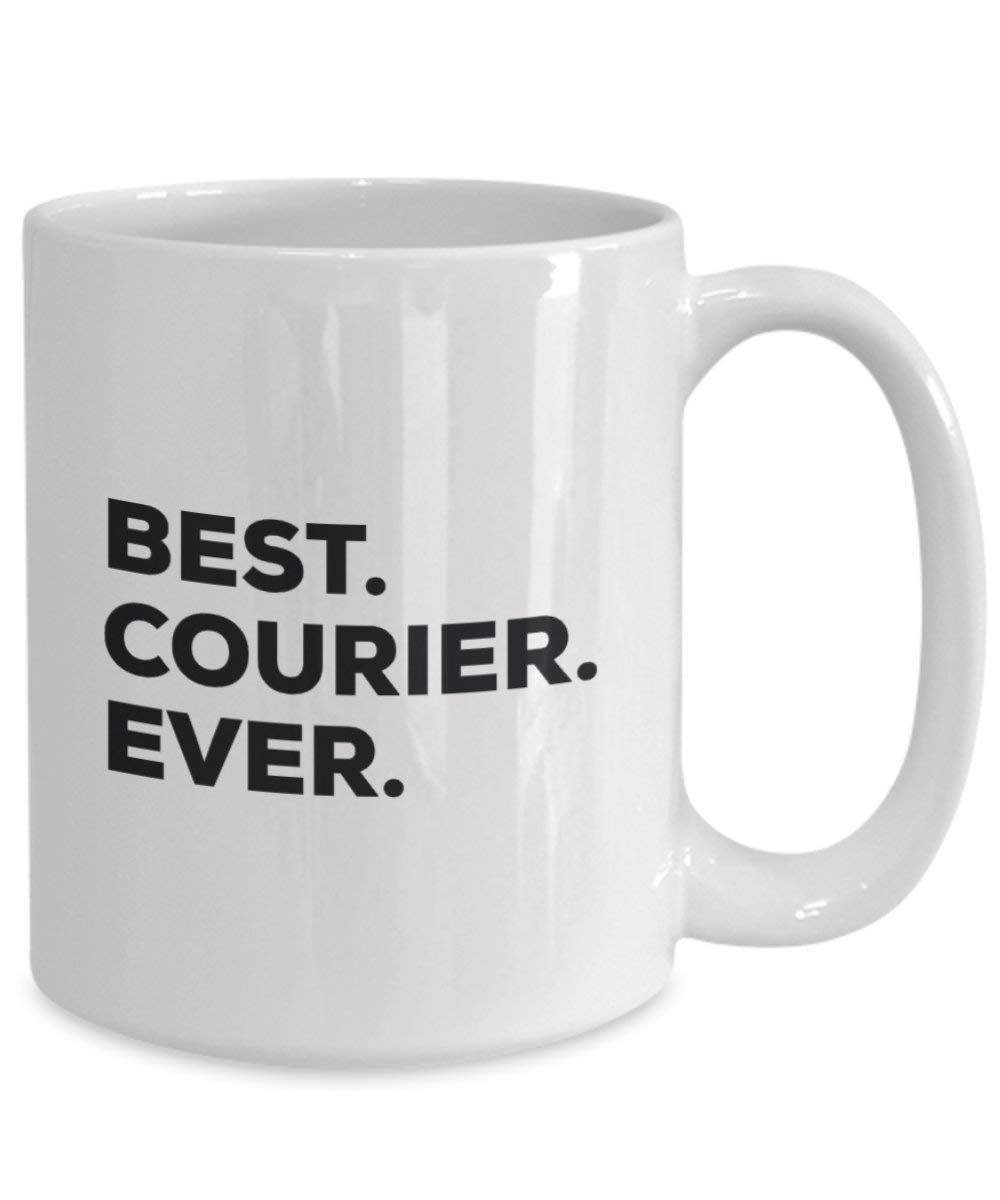 Best Courier Ever Mug - Funny Coffee Cup -Thank You Appreciation For Christmas Birthday Holiday Unique Gift Ideas