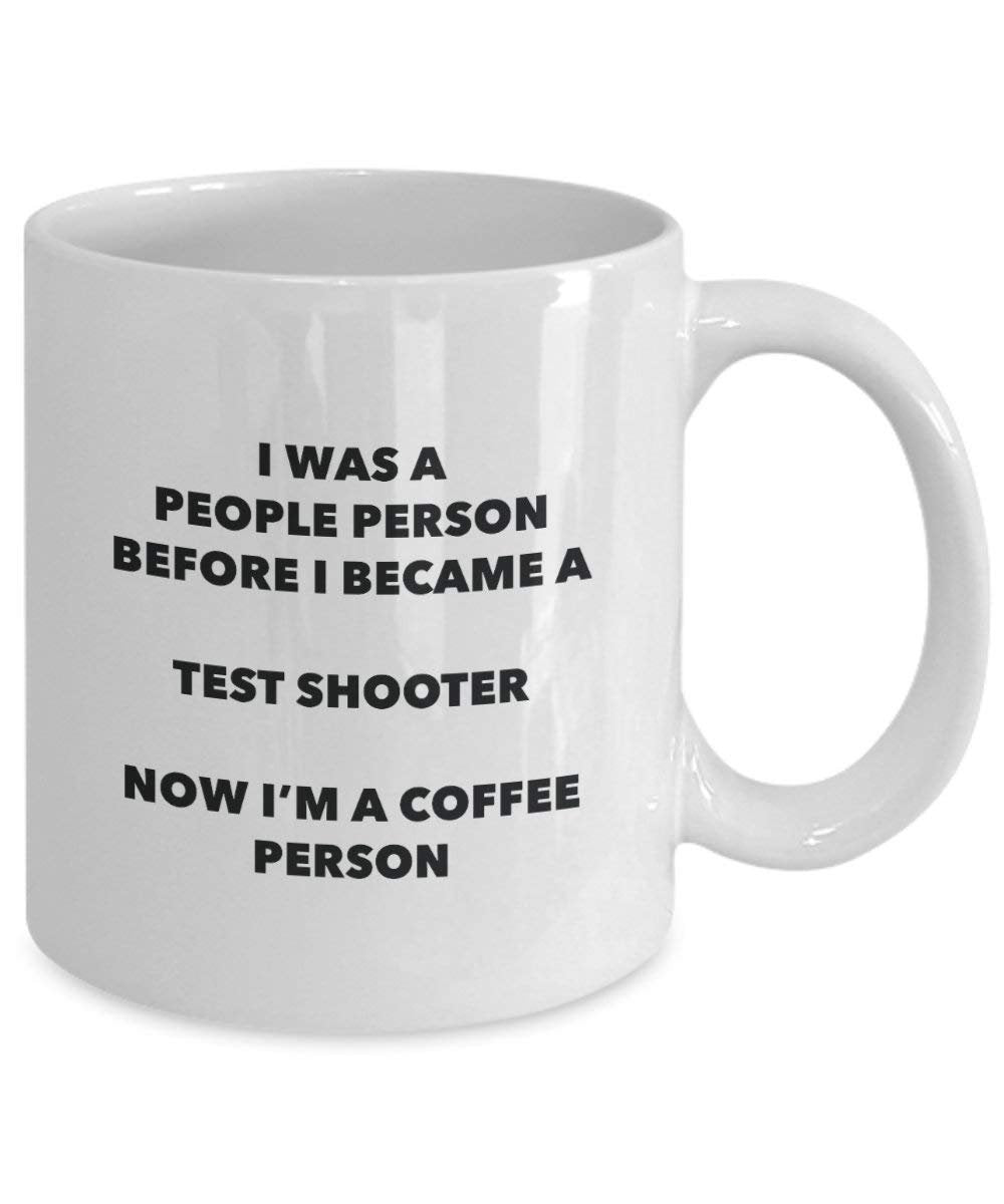 Test Shooter Coffee Person Mug - Funny Tea Cocoa Cup - Birthday Christmas Coffee Lover Cute Gag Gifts Idea