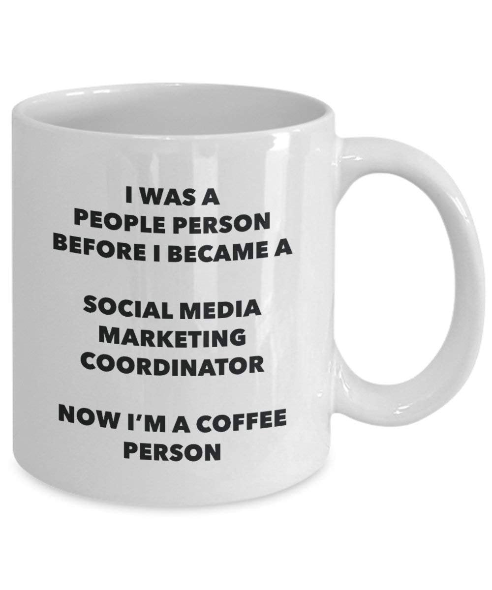 Social Media Marketing Coordinator Coffee Person Mug - Funny Tea Cocoa Cup - Birthday Christmas Coffee Lover Cute Gag Gifts Idea