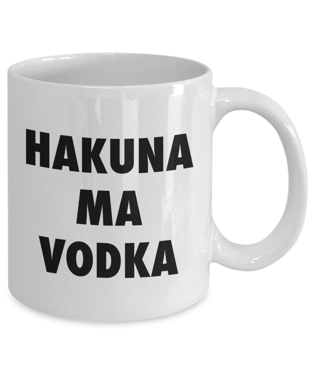 Lustige Kaffeetasse mit Hakuna ma Vodka