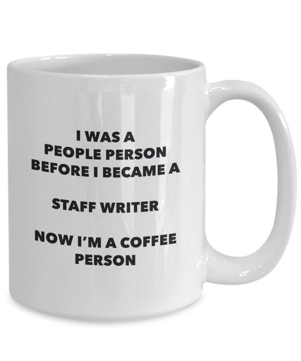 STAFF Writer Kaffee Person Tasse – Funny Tee Kakao-Tasse – Geburtstag Weihnachten Kaffee Lover Cute Gag Geschenke Idee
