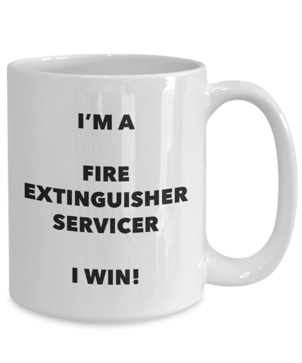 I' m A Fire Extinguisher Servicer tazza i Win – Funny Coffee Cup – novelty Birthday Christmas GAG regalo idea 11oz Infradito colorati estivi, con finte perline