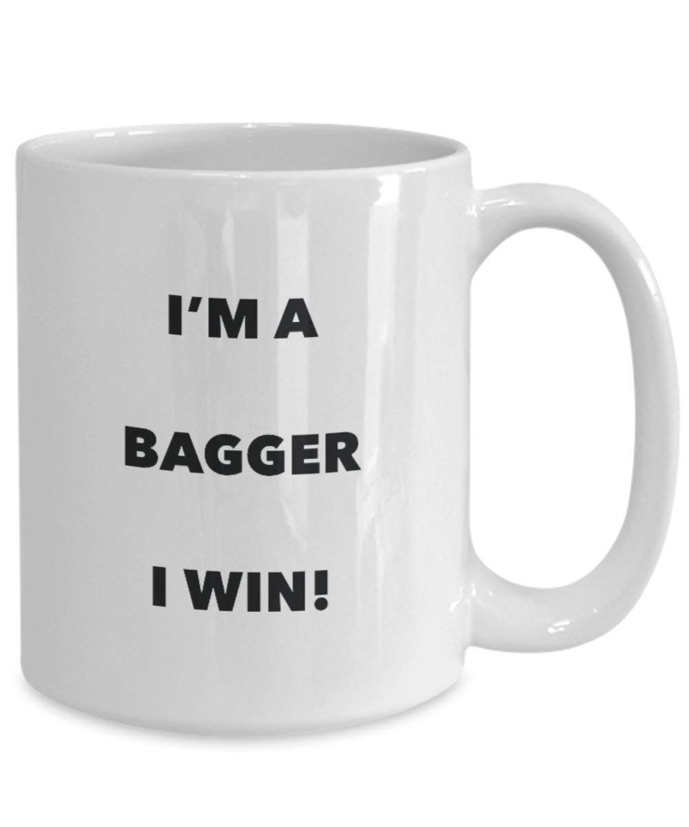 Bagger Tasse – I 'm a Bagger I Win. – Funny Kaffeetasse – Neuheit Geburtstag Weihnachten Gag Geschenke Idee