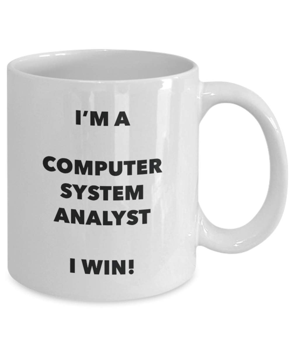 Sono un sistema computerizzato Analyst tazza i Win. – Funny Coffee Cup – novelty Birthday Christmas GAG regalo idea 15oz Infradito colorati estivi, con finte perline